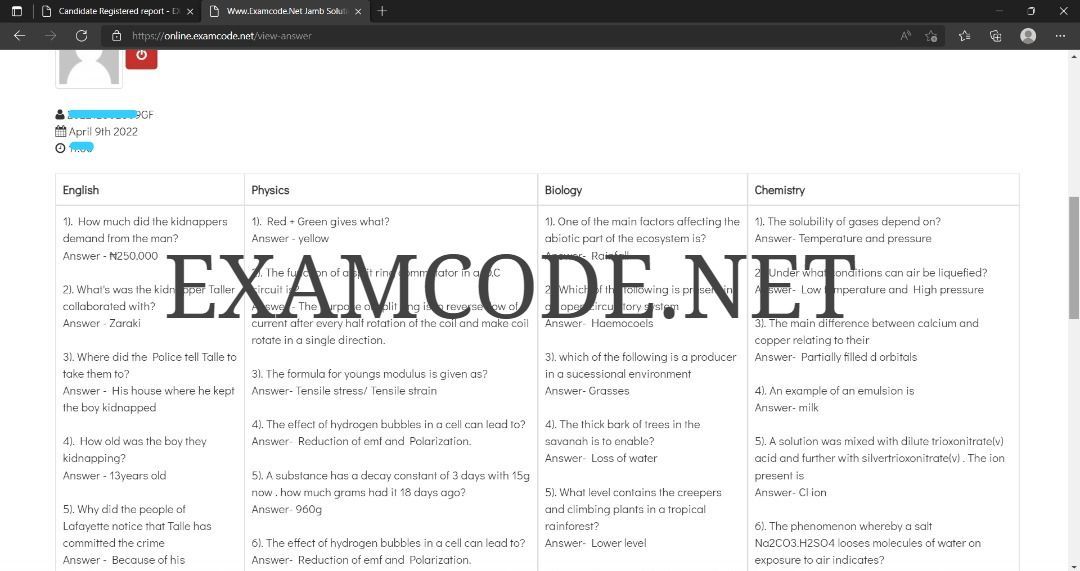 jamb runz jamb expo jamb runs jamb chokes jamb questions and answers