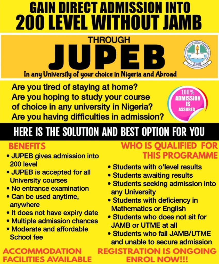 JUPEB Form Registration And All You Need To Know About JUPEB ...